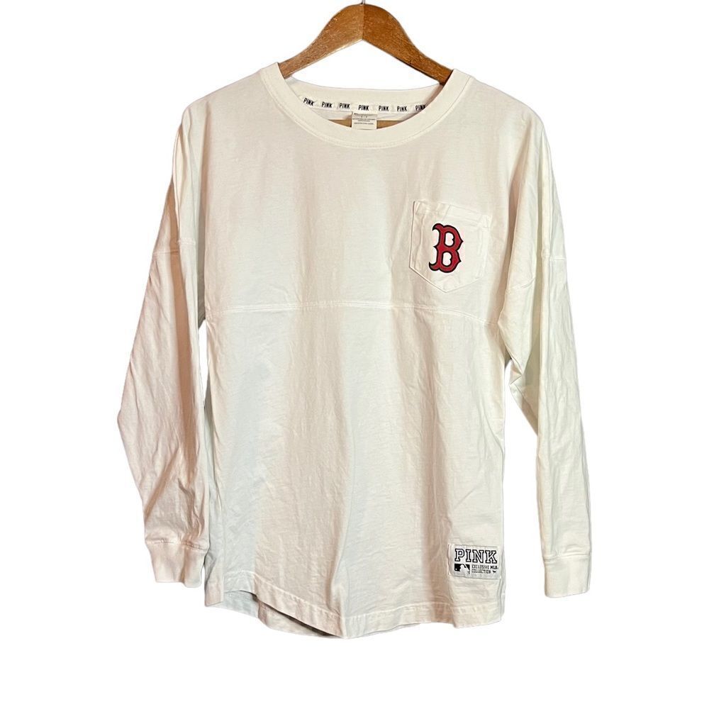 Victoria’s Secret pink Boston red sock sequin shirt